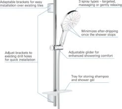 GROHE QuickFix Vitalio SmartActive 150 Glijstangset - 3 Straalsoorten - Chroom - 26598000 8 GROHE QuickFix Vitalio SmartActive 150 Glijstangset - 3 Straalsoorten - Chroom - 26598000 -Badkamer Wijs 1200x1070 1