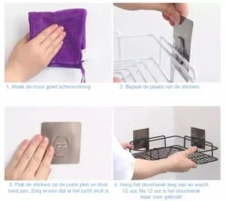 HomeBasics Zelfklevend Doucherek | Zwart | Zonder Boren | Doucherek Met Zuignap | Zuignappen | Doucherek Hoek | Badrek | Douchemandje | Keukenrek | Specerijenrek | Kruidenrek 10 HomeBasics Zelfklevend Doucherek | Zwart | Zonder Boren | Doucherek Met Zuignap | Zuignappen | Doucherek Hoek | Badrek | Douchemandje | Keukenrek | Specerijenrek | Kruidenrek -Badkamer Wijs 1200x1071 2