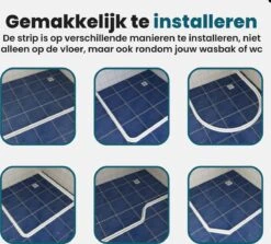 Waterkering Douche - Dorpel - Water Stopper - Dorpelstrip - Water Barrière Strip - Douche Dorpel - Anti Overstromend Water - 1 Meter -Badkamer Wijs 1200x1081 3