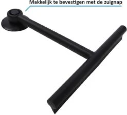 Douche Wisser Met Zuignap - Zwart - Raam Wisser - Raam Trekker - Badkamer Trekker - Badkamer Wisser -Badkamer Wijs 1200x1087 15