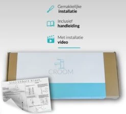 Croom Keukenkraan - Zwart - Wastafelkraan - Inclusief Aansluitmateriaal - Zwarte Kraan -Badkamer Wijs 1200x1087 18