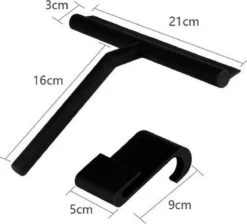 Merkloos Douchewisser Zwart Met Ophangsysteem Luxe –Trekker Douche - Siliconen 17 Merkloos Douchewisser Zwart Met Ophangsysteem Luxe –Trekker Douche - Siliconen -Badkamer Wijs 1200x1089 5