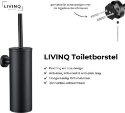 Toiletset Zwart 4-delig - Toiletaccessoireset - Toiletborstelhouder - Toiletrolhouder - Reserverolhouder - Handdoekhaakjes - RVS - Toilet Accessoires Set - Badkamer -Badkamer Wijs 1200x1095 1