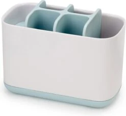 Joseph Joseph Badkamer Easy-Store Tandenborstelorganiser Large - 16.8x8.4x12.6 Cm - Creme/licht Blauw