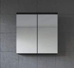 Badplaats Badkamerkast Toledo 60 Cm X 20 Cm X 60 Cm - Zwart - Spiegelkast Badkamer -Badkamer Wijs 1200x1097 6