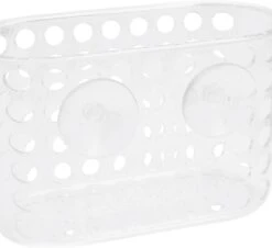 Douchebakje Transparant Met Zuignappen - 15.5 X 8 X 8 Cm - Inhoud 1 Liter - Badkamerspullen Bakjes - Badkamer Opbergbakjes / Organizers -Badkamer Wijs 1200x1099 2