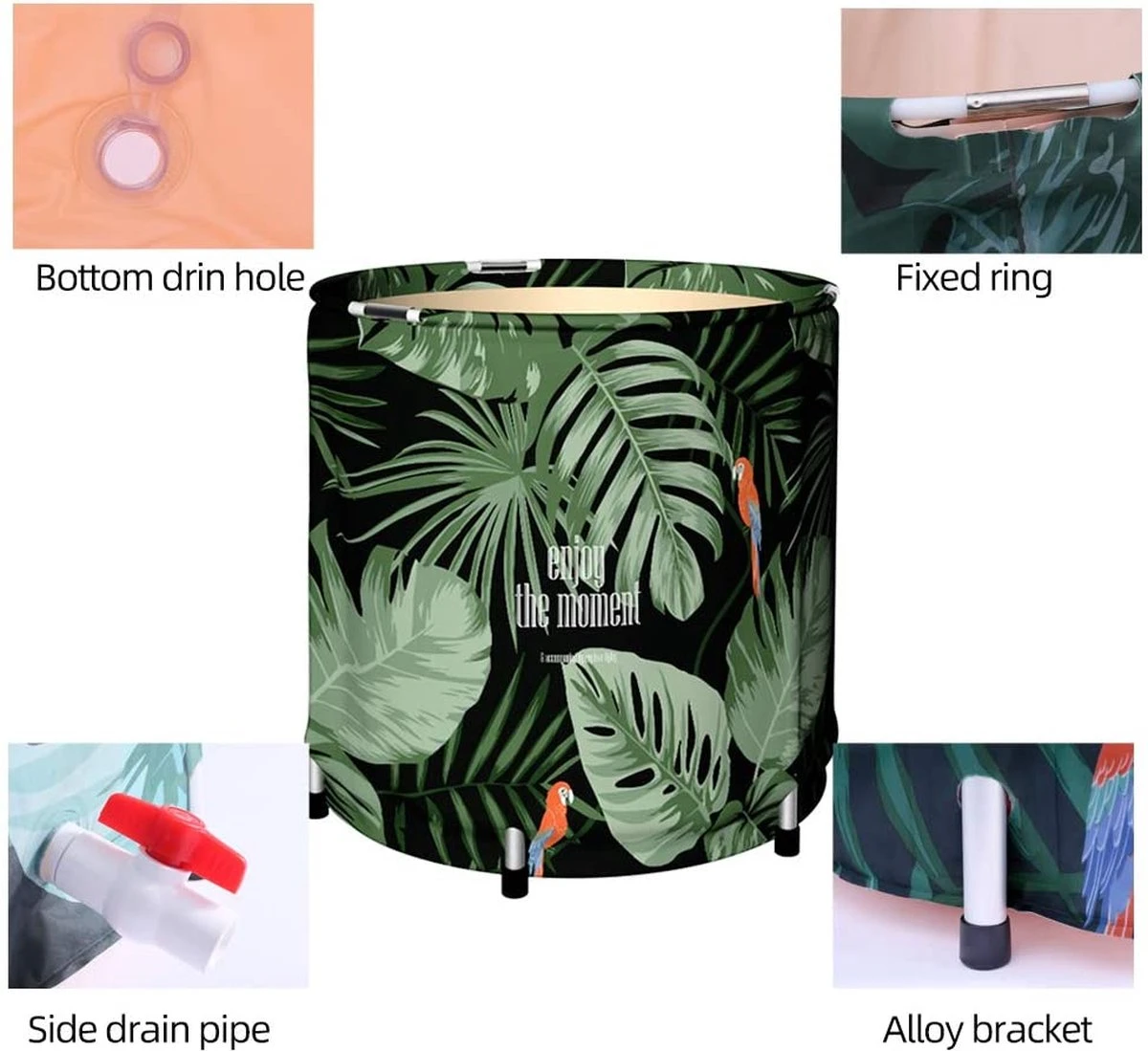 Buxibo - Opvouwbaar Bad Rond - Voor Tuin Of Balkon - Bad Voor Volwassenen En Kinderen - Kinderbad - Opzet Bad - Zitbad - Opvouwbaar Bad - Geïsoleerd - Mobiele Badkuip Met Afvoer - Groen, 4 Buxibo - Opvouwbaar Bad Rond - Voor Tuin Of Balkon - Bad Voor Volwassenen En Kinderen - Kinderbad - Opzet Bad - Zitbad - Opvouwbaar Bad - Geïsoleerd - Mobiele Badkuip Met Afvoer - Groen, - Afbeelding 2