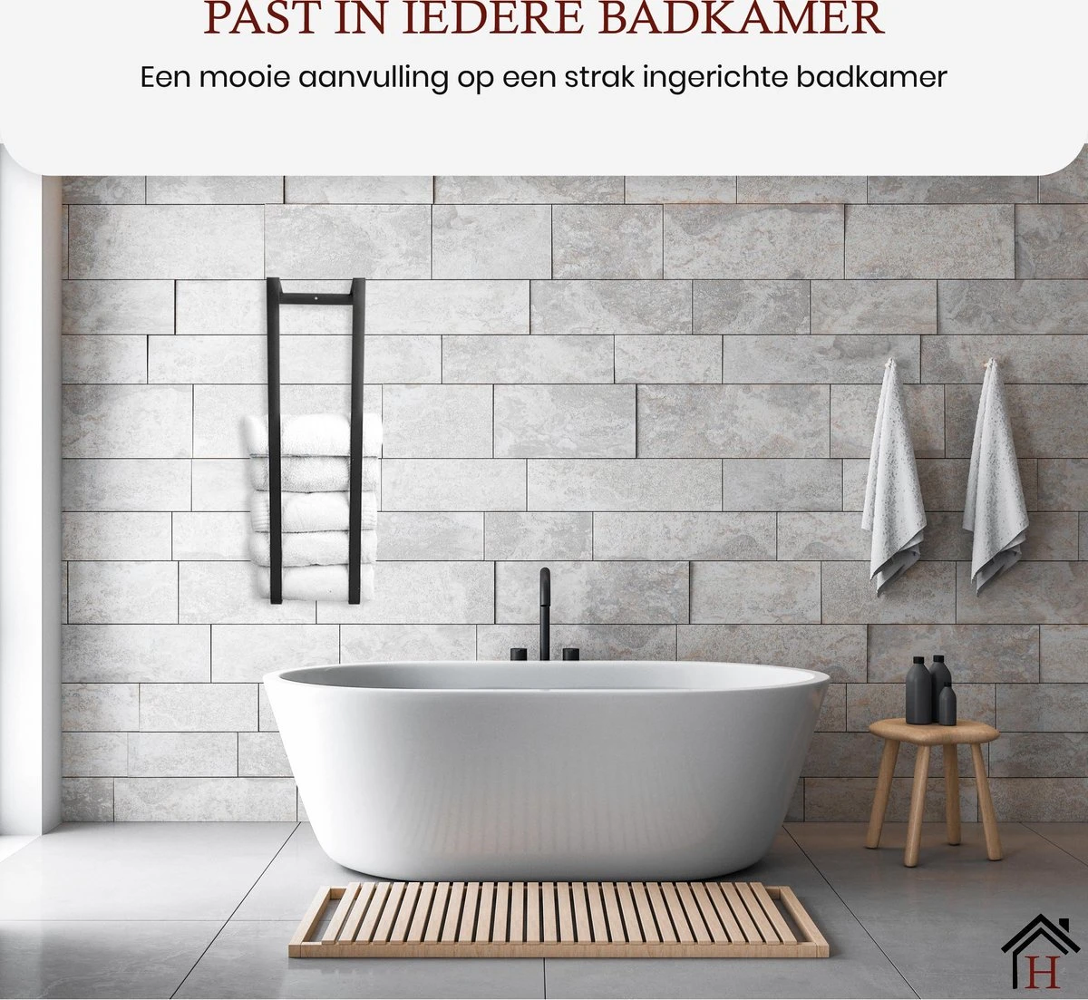 Homestic© Handdoekrek Zonder Boren - Antioch Stalen Handdoekhouder Voor In De Badkamer/Keuken/Camper/Tuin - 70x20x13 - Antraciet 9 Homestic© Handdoekrek Zonder Boren - Antioch Stalen Handdoekhouder Voor In De Badkamer/Keuken/Camper/Tuin - 70x20x13 - Antraciet - Afbeelding 7