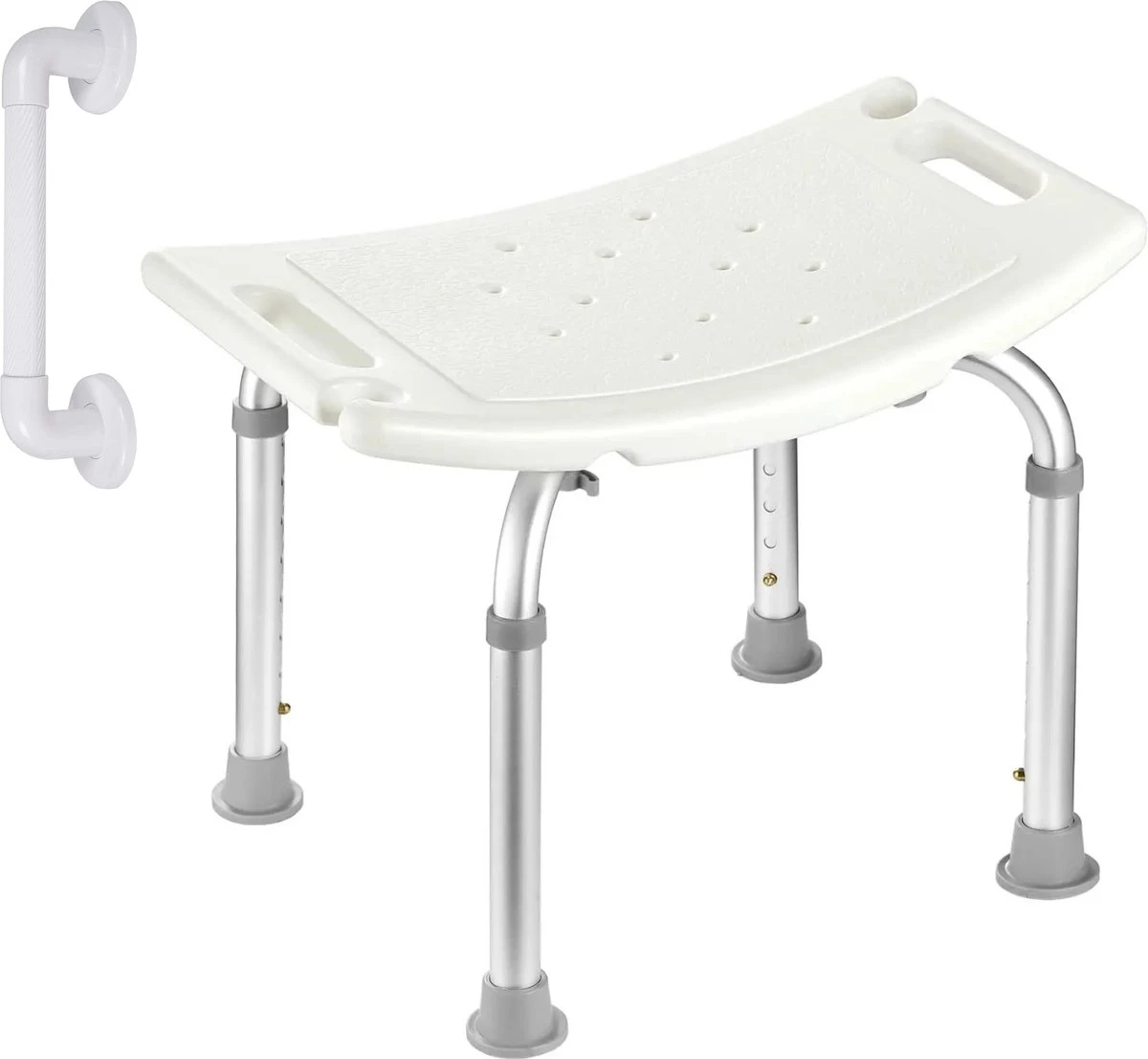 Life&Home Douchekruk - Wandbeugel Bijgeleverd - Douchestoel - 6 Hoogtes - Max 130 Kg - Handgrepen 3 Life&Home Douchekruk - Wandbeugel Bijgeleverd - Douchestoel - 6 Hoogtes - Max 130 Kg - Handgrepen