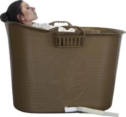 LIFEBATH - Zitbad Nancy - Bath Bucket - Mobiele Badkuip - 200L - Voor Volwassenen - Goud -Badkamer Wijs 1200x1108 9