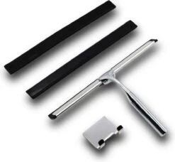 Douchewisser Met Ophanghaak En 2 Extra Strips - Raamwisser Voor Douche - Raamtrekker Chroom -Badkamer Wijs 1200x1109 2