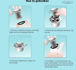 Afvoer Ontstopper- Haarvanger - Anti-Verstoppingen - Gootsteen Zeef - Haarfilter - RVS 17 Afvoer Ontstopper- Haarvanger - Anti-Verstoppingen - Gootsteen Zeef - Haarfilter - RVS -Badkamer Wijs 1200x1109 5
