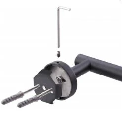 DesignX Toiletrolhouder Zwart - WC Rolhouder - Matte - Papier - Houder - Incl. Schroeven -Badkamer Wijs 1200x1113 1