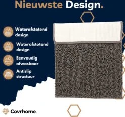 Merkloos Badmat Antislip 40 X 70 Cm - Douchemat - Antislipmat Douche - Extra Zacht - Eenvoudig Wasbaar - Grijs -Badkamer Wijs 1200x1118 5