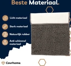 Merkloos Badmat Antislip 40 X 70 Cm - Douchemat - Antislipmat Douche - Extra Zacht - Eenvoudig Wasbaar - Grijs -Badkamer Wijs 1200x1118 6