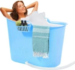 Zitbad Voor Volwassenen - Bath Bucket - Blauw - 200L 19 Zitbad Voor Volwassenen - Bath Bucket - Blauw - 200L -Badkamer Wijs 1200x1122 6