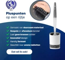 Mdxl® Siliconen WC Borstel Met Zeepdispenser - Hervulbaar - Vrijstaand Of Hangend - Sneldrogend, Hygiënisch & Antibacteriële Werking - Zonder Boren - Toilet Brush - Toiletborstel Houder - Lekbak 11 Mdxl® Siliconen WC Borstel Met Zeepdispenser - Hervulbaar - Vrijstaand Of Hangend - Sneldrogend, Hygiënisch & Antibacteriële Werking - Zonder Boren - Toilet Brush - Toiletborstel Houder - Lekbak -Badkamer Wijs 1200x1124 4
