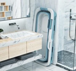 Foresta Ligbad Volwassenen - Inklapbaar Bad 143cm XL - Blauw -Badkamer Wijs 1200x1126 8