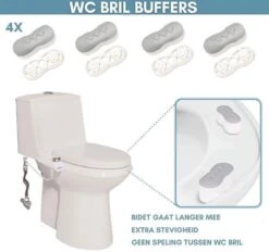 Bidet WC-bril Buffers - Toiletzitting Buffers - Verleng Levensduur Bidet -Badkamer Wijs 1200x1126 9
