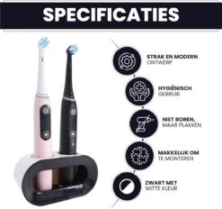 Lenga Tandenborstelhouder - Elektrische Tandenborstel Houder - Dubbele Tandenborstel Houder - Tandenborstel Houder Zwart 11 Lenga Tandenborstelhouder - Elektrische Tandenborstel Houder - Dubbele Tandenborstel Houder - Tandenborstel Houder Zwart -Badkamer Wijs 1200x1127 4