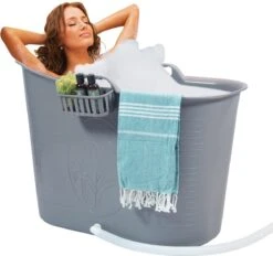 Zitbad Voor Volwassenen - Bath Bucket - Grijs - 200L -Badkamer Wijs 1200x1127 5