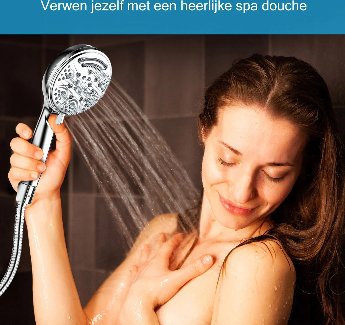 Salvano Douchekop - Waterbesparend - Regendouche - 9 Standen 6 Salvano Douchekop - Waterbesparend - Regendouche - 9 Standen - Afbeelding 4