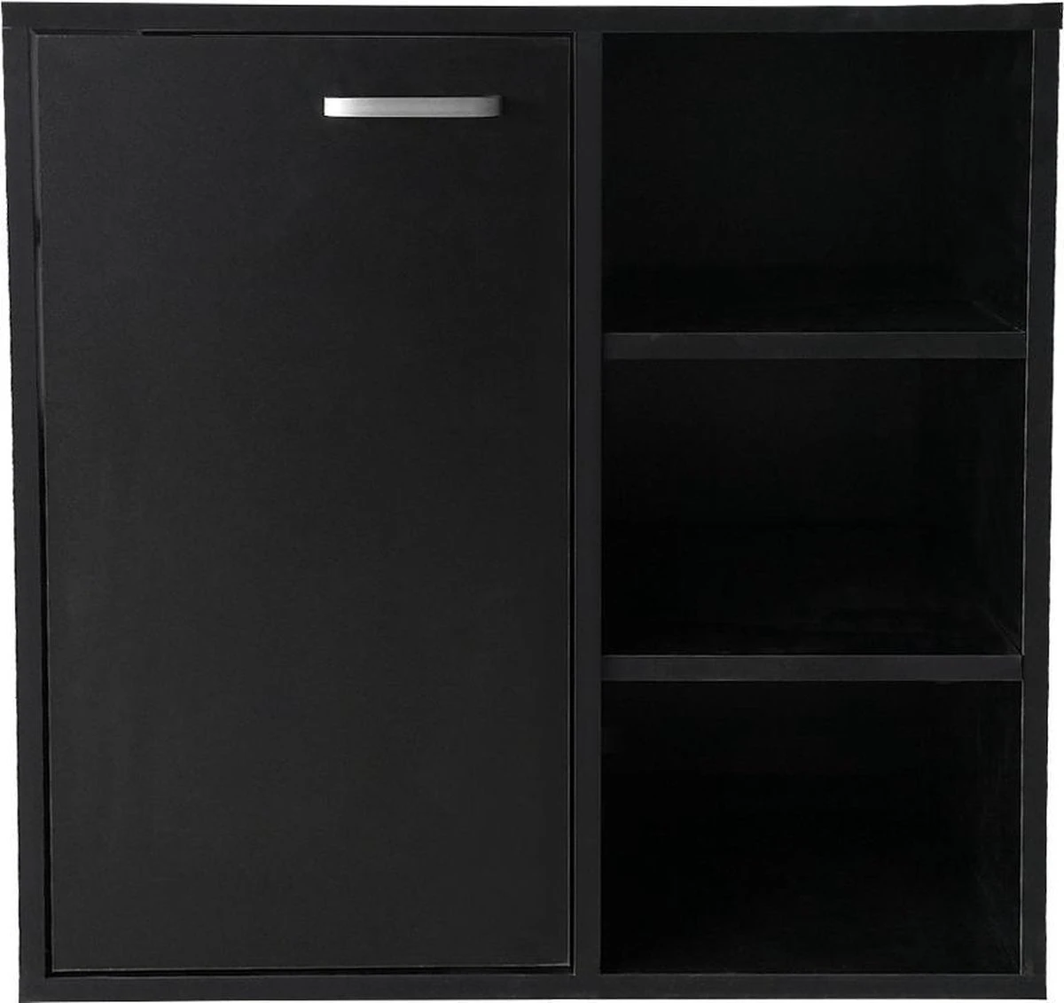 Wastafel Onderkast - Badkamermeubel - Zwart 3 Wastafel Onderkast - Badkamermeubel - Zwart