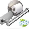 Toiletrolhouder Zonder Boren - Zilver - RVS WC Rolhouder Zelfklevend 2 Toiletrolhouder Zonder Boren - Zilver - RVS WC Rolhouder Zelfklevend -Badkamer Wijs 1200x1132