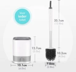 WC Borstel - Toiletborstel - WC Borstel Met Houder - Siliconen Toiletborstel - Vrijstaand Of Hangend - Slimme Lekbak - Optimale Hygiëne -Badkamer Wijs 1200x1133 1