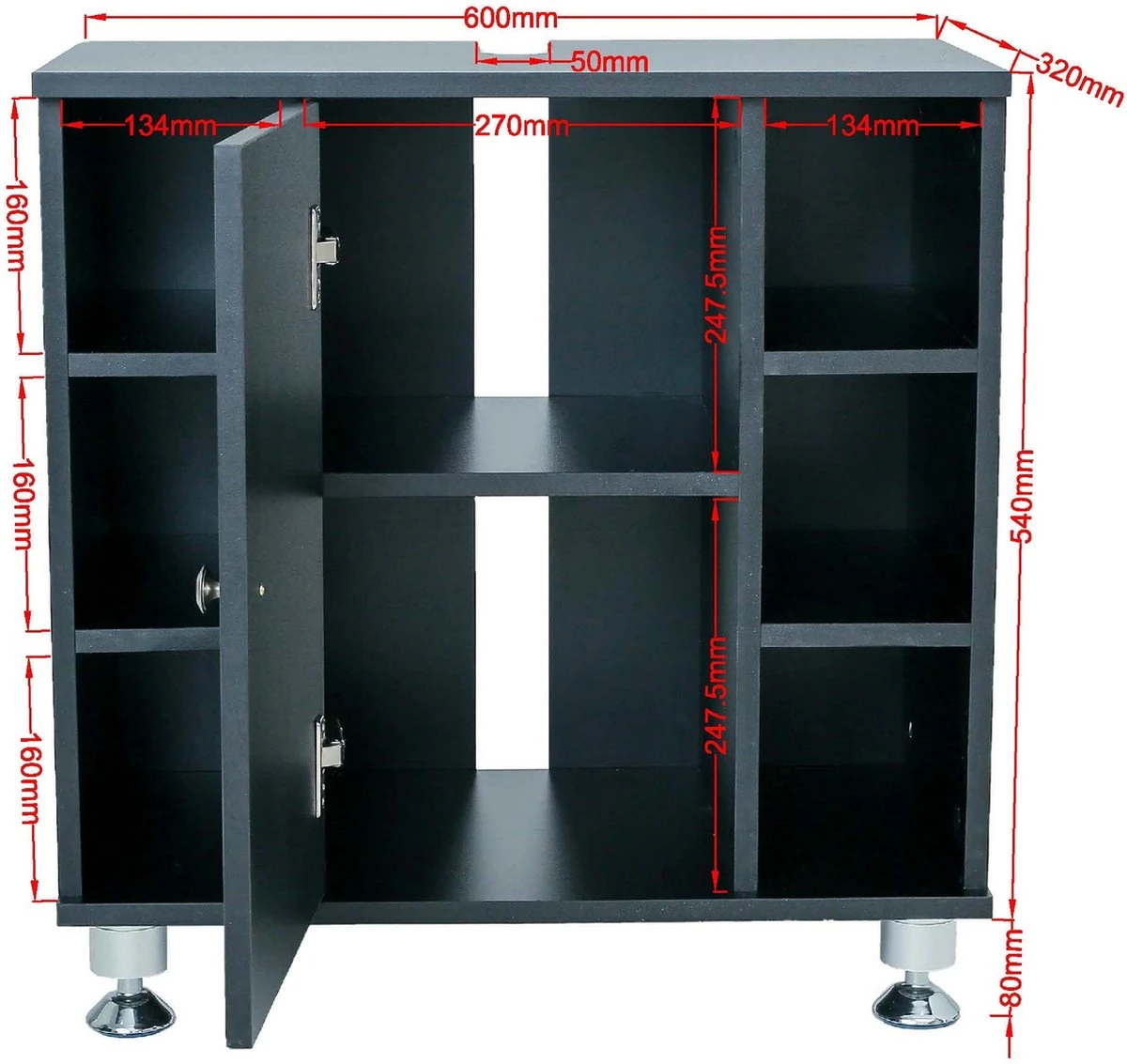 Onderbouwkast Wastafel - Wastafelonderkast - Badkamermeubel 7 Onderbouwkast Wastafel - Wastafelonderkast - Badkamermeubel - Afbeelding 5