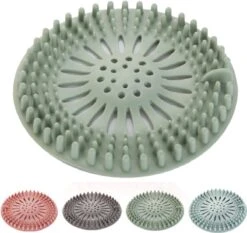 Silicone Afvoerstop Voor In De Keuken En Badkamer | Gootsteen Zeef | Afvoerplug | Doucheput | Anti-haar Afvoer Stop | Anti Verstopping | Ontstopper | Gootsteen Zeef | Grijs | -Badkamer Wijs 1200x1134 15