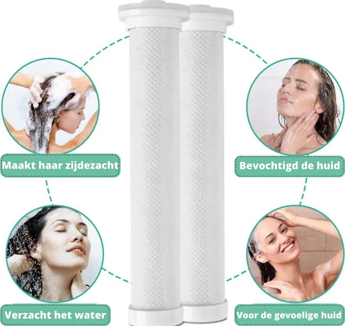 Merkloos Waterbesparende Douchekop - Handdouche Met Hoge Druk En Filter - Regendouche 6 Merkloos Waterbesparende Douchekop - Handdouche Met Hoge Druk En Filter - Regendouche - Afbeelding 4