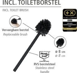 WENKO Toiletbutler Rivalta RVS Mat - Toiletborstel Met Houder, Toiletrolhouder En Reserverolhouder -Badkamer Wijs 1200x1136 2