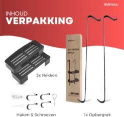 SIAFOSS Doucherek Zonder Boren Doucherek Hangend - 100% Stevig - 100% RVS - Hangend Badkamerrekje - Doucherek Aan Douchewand - Badkamer Accessoires - RVS Zwart - 2 Laags - Douchemand 23 SIAFOSS Doucherek Zonder Boren Doucherek Hangend - 100% Stevig - 100% RVS - Hangend Badkamerrekje - Doucherek Aan Douchewand - Badkamer Accessoires - RVS Zwart - 2 Laags - Douchemand -Badkamer Wijs 1200x1136 7