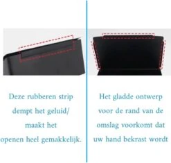 Merkloos Toti - Wc Rolhouder - Opbergvak- Zwart - Met Plankje - Zelfklevend/boren/zonder Boren - Toiletrolhouder -Badkamer Wijs 1200x1142 3