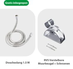 Regendouchekop XL Deluxe Ionisch Met Premium Waterfilter - Waterbesparend - ø 28 Cm - Inclusief Extra Navulling - Slang En Houder - Douchekop Met Filter - Regendouche - Handdouche - Hoge Druk - RVS - Douchefilter - Wellness - Spa -Badkamer Wijs 1200x1144 13