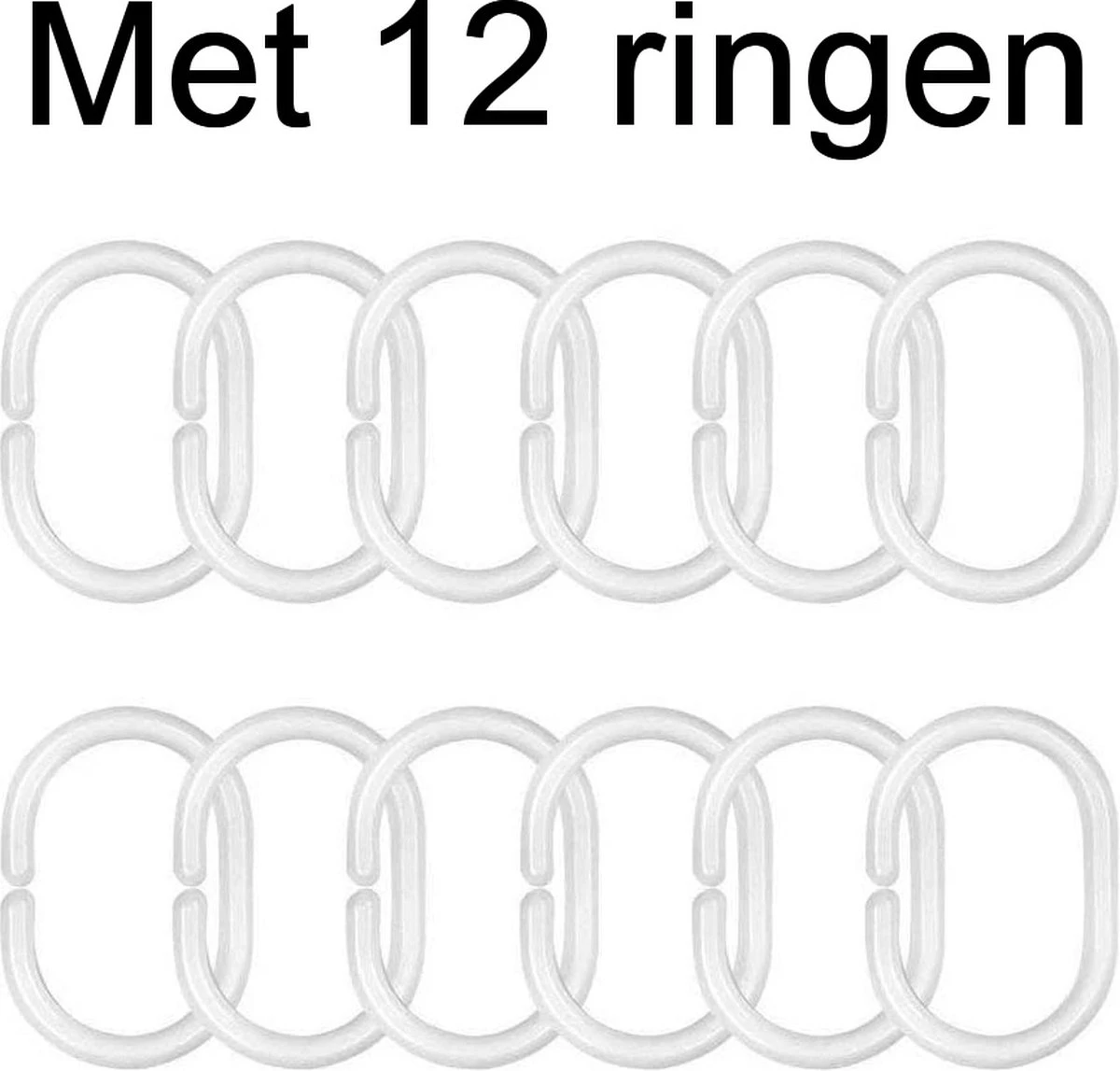 Ulticool Douchegordijn - Schotse Hooglander - 180 X 200 Cm - Met 12 Ringen Wit - Semi Transparant - Anti Schimmel - Wit Grijs Zwart 4 Ulticool Douchegordijn - Schotse Hooglander - 180 X 200 Cm - Met 12 Ringen Wit - Semi Transparant - Anti Schimmel - Wit Grijs Zwart - Afbeelding 2