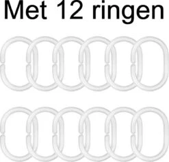 Ulticool Douchegordijn - Bloem Vogel Natuur - 180 X 200 Cm - Semi Transparant - Met 12 Ringen Wit - Anti Schimmel - Multi Color -Badkamer Wijs 1200x1147 3