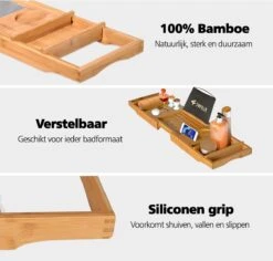 SWILIX ® Badplank - Uitschuifbaar - Voor In Bad - 71 Tot 108 Cm - Met Houder - Hout 12 SWILIX ® Badplank - Uitschuifbaar - Voor In Bad - 71 Tot 108 Cm - Met Houder - Hout -Badkamer Wijs 1200x1147 4