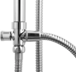 Lifa Bathing Zilveren Douchesysteem - Verstelbare Doucheset - RVS En ABS - Regendouche En Handdouche - Chroom - Incl. Bevestigingsmateriaal -Badkamer Wijs 1200x1148 10