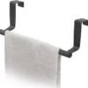 Tatkraft HORIZON - RVS Kastdeur Handdoekrek - Keukenkast Deur Handdoek/Vaatdoek Houder Rek Stang Hanger - Towel Rack Kast Deurhanger Deurhaak Keuken - Handdoekstang - Mat Zwart - 23CM -Badkamer Wijs 1200x1148 4