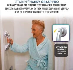 Kunststof Handgreep Voor Badkamer - 30.5cm - Douche Wandbeugel - Geen Boorgaten -Badkamer Wijs 1200x1149 8