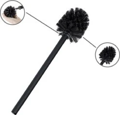WENKO Toiletbutler Rivalta Zwart - Toiletborstel Met Houder, Toiletrolhouder En Reserverolhouder -Badkamer Wijs 1200x1151 6