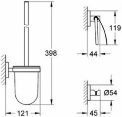 GROHE Essentials Accessoireset - Toiletrolhouder - Toiletborstelset - Haak 17 GROHE Essentials Accessoireset - Toiletrolhouder - Toiletborstelset - Haak -Badkamer Wijs 1200x1152 2