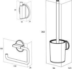 Tiger Tune - Toiletaccessoireset - Toiletborstel Met Houder - Toiletrolhouder Zonder Klep - Handdoekhaak – Messing Geborsteld / Zwart 22 Tiger Tune - Toiletaccessoireset - Toiletborstel Met Houder - Toiletrolhouder Zonder Klep - Handdoekhaak – Messing Geborsteld / Zwart -Badkamer Wijs 1200x1152 4
