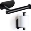 HGMD® WC Rolhouder Zelfklevend - Zwart - Toiletrolhouder Zwart - Toiletrolhouder Zonder Boren -Badkamer Wijs 1200x1152 6