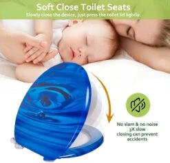 IGOODS WC-brillen - Toiletbrilhoes - 1 St - Universeel - Toiletdeksel Met Softclose - Houten Toiletdeksel - Marineblauw -Badkamer Wijs 1200x1153 23