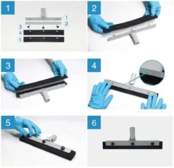 Vitamo™ Premium 2-in-1 Badkamer Vloerwisser Lang Met Ophangsysteem - Douchewisser Met Afdraaibare Wisser - Raamwisser - 180° Draaiend - Uitschuifbaar 70/125 CM - Grijs -Badkamer Wijs 1200x1156 10