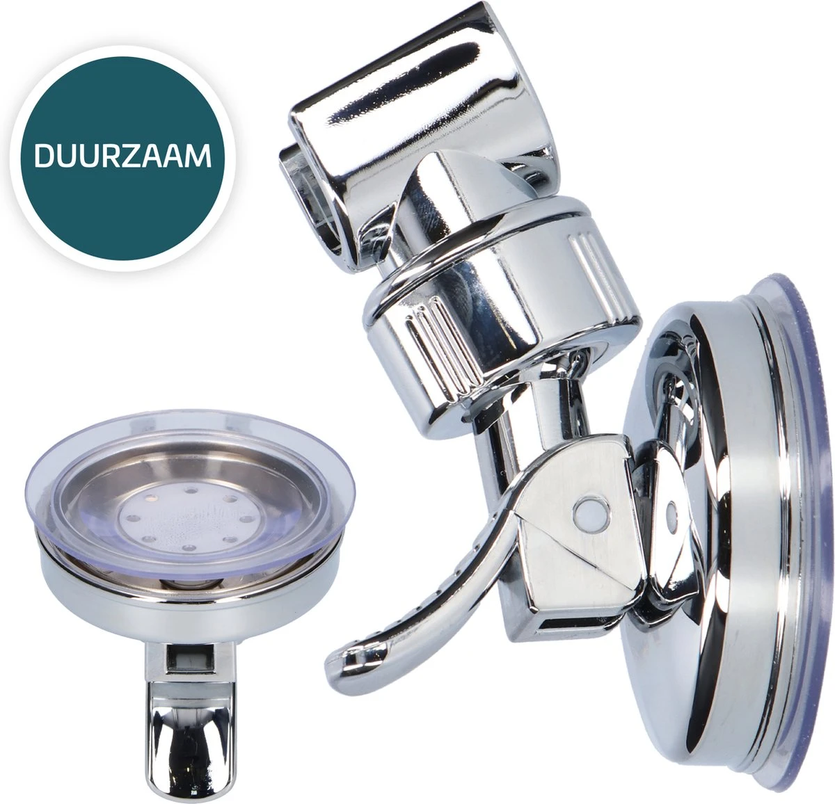 Moodcare® Verplaatsbare Douchekophouder Zelfklevend - Chroom – Douchekop Houder Zonder Boren – Wandhouder Douchekop Zuignap 3 Moodcare® Verplaatsbare Douchekophouder Zelfklevend - Chroom – Douchekop Houder Zonder Boren – Wandhouder Douchekop Zuignap