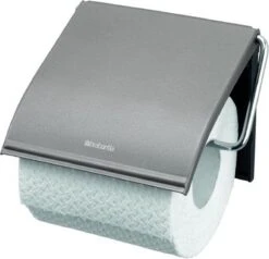 Brabantia ReNew WC Rolhouder - Met Klep - Platinum 25 Brabantia ReNew WC Rolhouder - Met Klep - Platinum -Badkamer Wijs 1200x1156 8